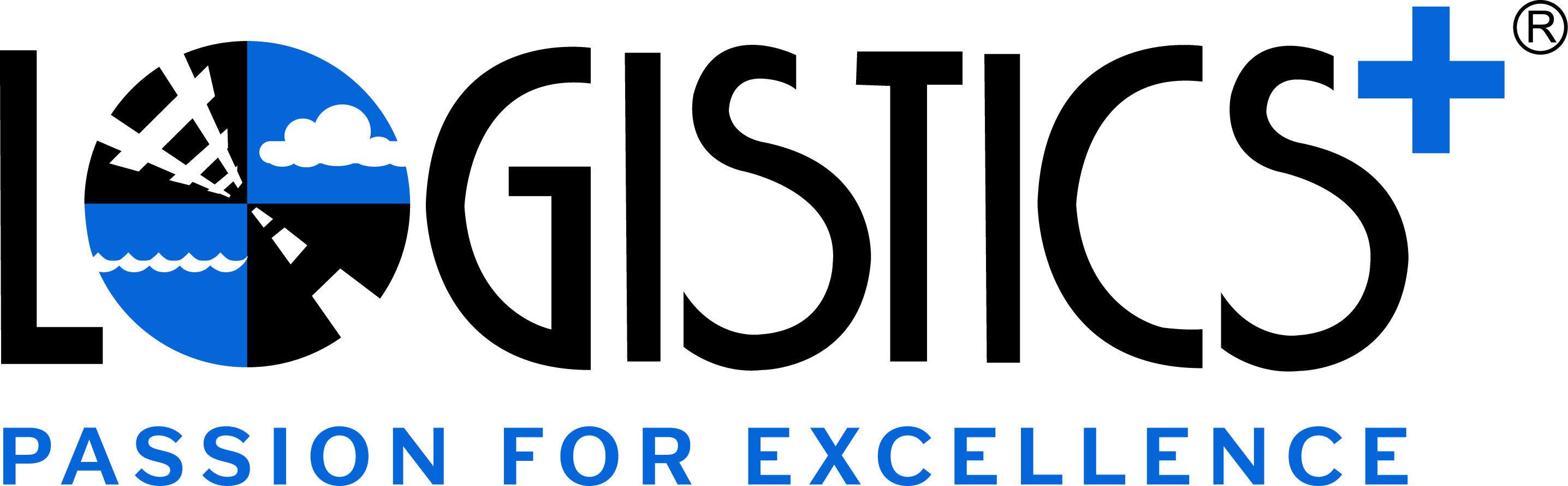 物流+ Logo -口号